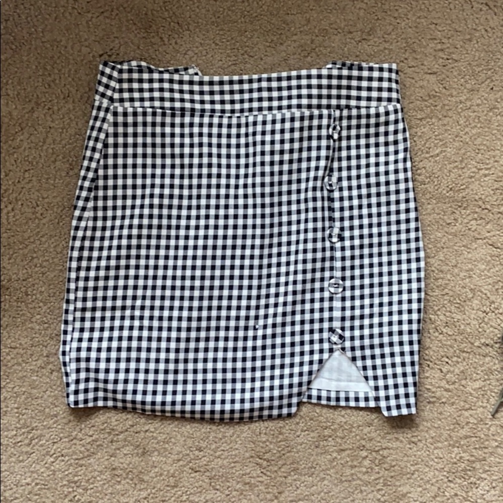 Showpo gingham mini skirt